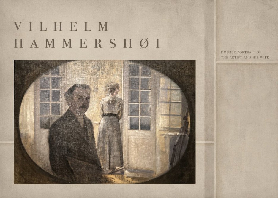 Vilhelm Hammershøi Double Portrait of the Artist and His Wife No4 - Poster