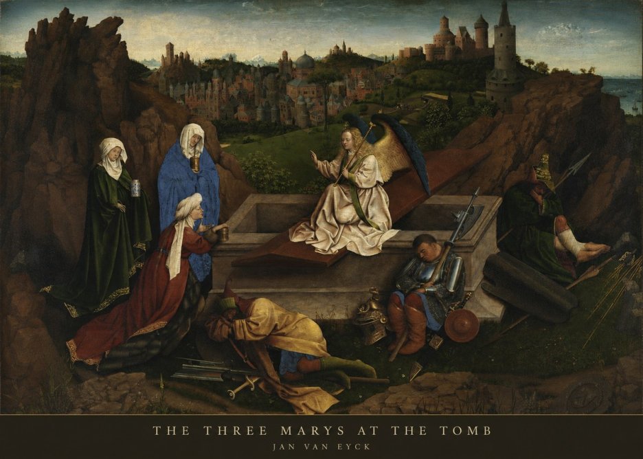 Jan van Eyck The Three Marys at the Tomb No5 - Poster