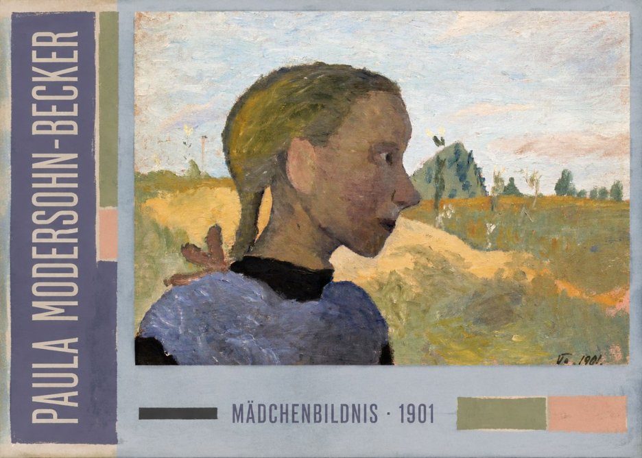 Paula Modersohn-Becker Mädchenbildnis · 1901 No3 - Poster