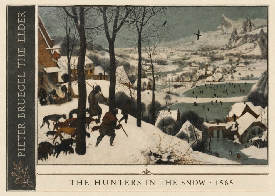 Pieter Bruegel The Hunters in the Snow II No2 - Poster