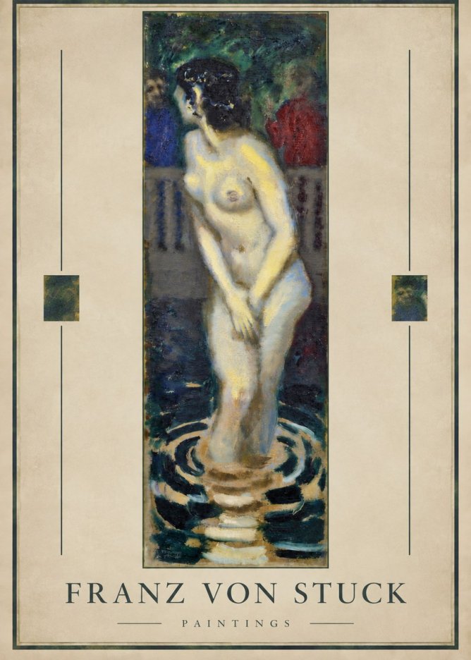 Franz von Stuck The Bather No3 - Poster