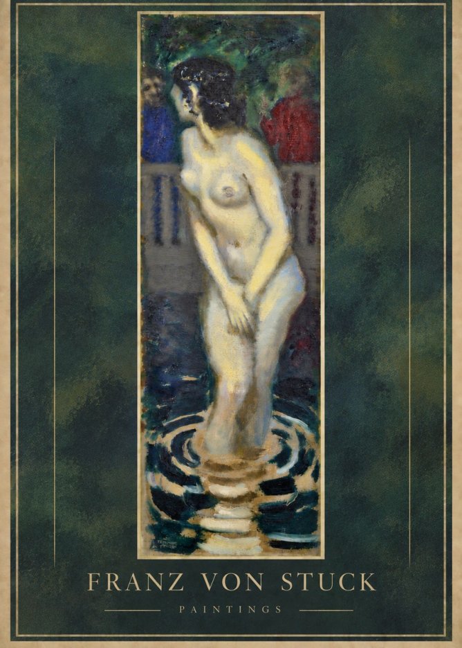 Franz von Stuck The Bather No4 - Poster