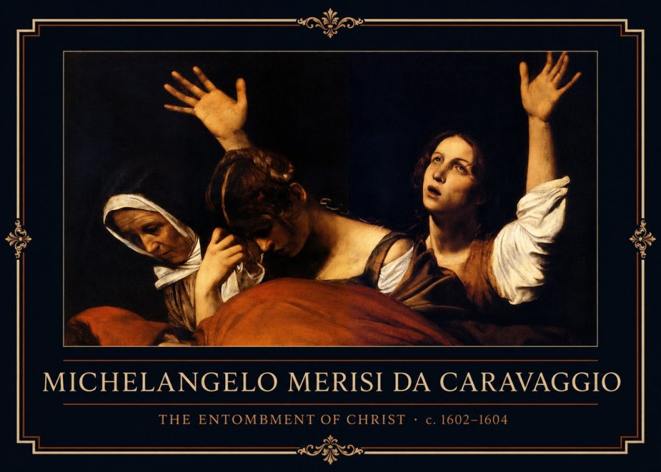 Michelangelo Merisi da Caravaggio The Entombment of Christ I No1 - Poster