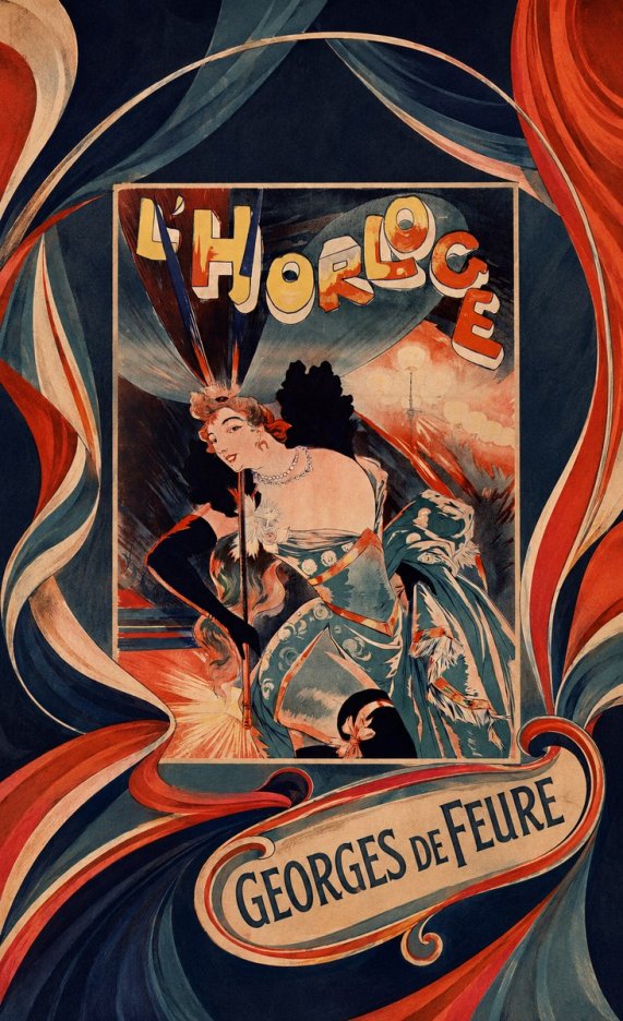 Georges de Feure L'horloge II No5 - Poster