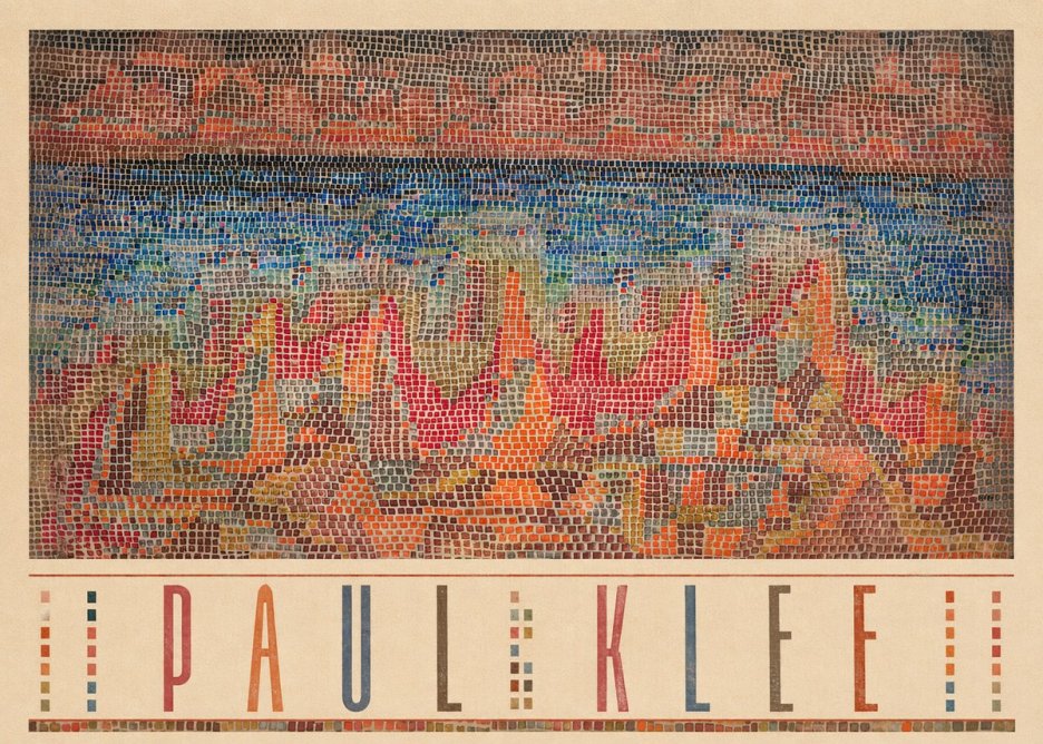 Paul Klee Abstract Gridded Composition No3 - Poster