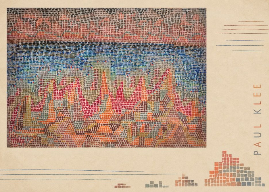 Paul Klee Abstract Gridded Composition No5 - Poster