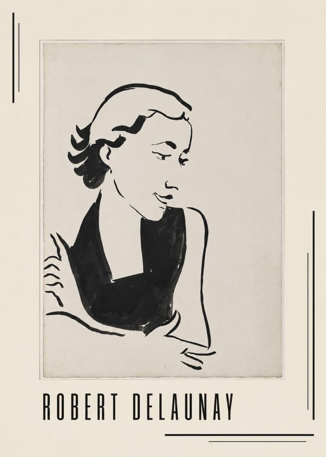 Robert Delaunay Figure Study No1 - Poster