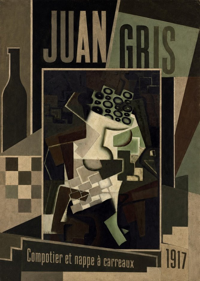 Juan Gris Compotier Et Nappe À Carreaux No2 - Poster