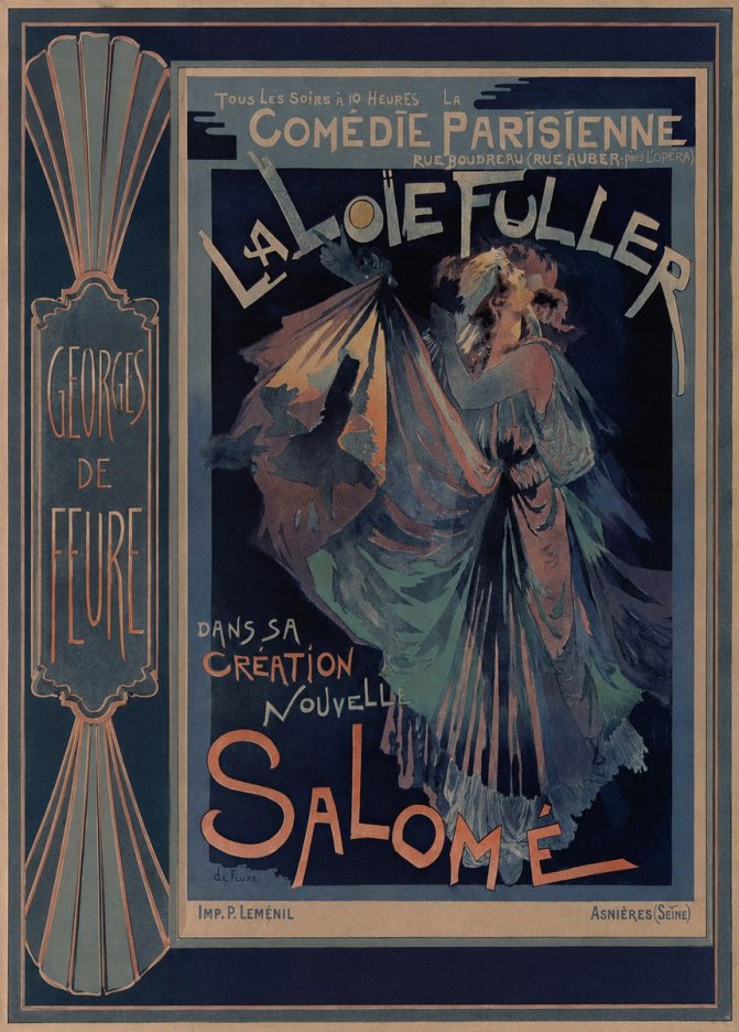 Georges de Feure La Loïe Fuller - Salomé II No3 - Poster
