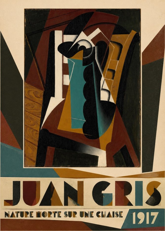 Juan Gris Nature Morte Sur Une Chaise No4 - Poster