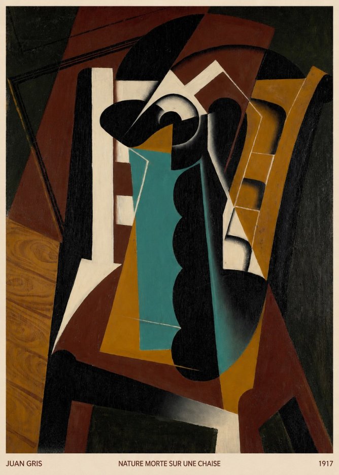 Juan Gris Nature Morte Sur Une Chaise No6 - Poster
