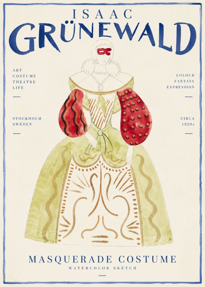Isaac Grünewald Masquerade Costume No4 - Poster