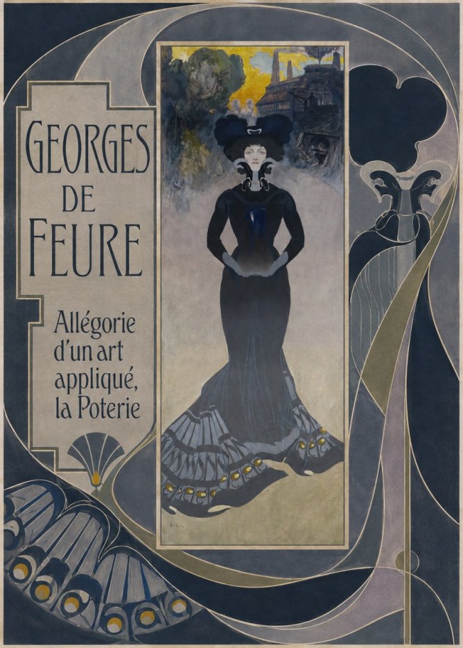 Georges de Feure Allégorie D'un Art Appliqué, La Poterie No5 - Poster