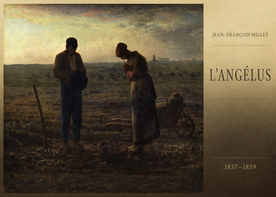 Jean-François Millet L'angélus II No6 - Poster