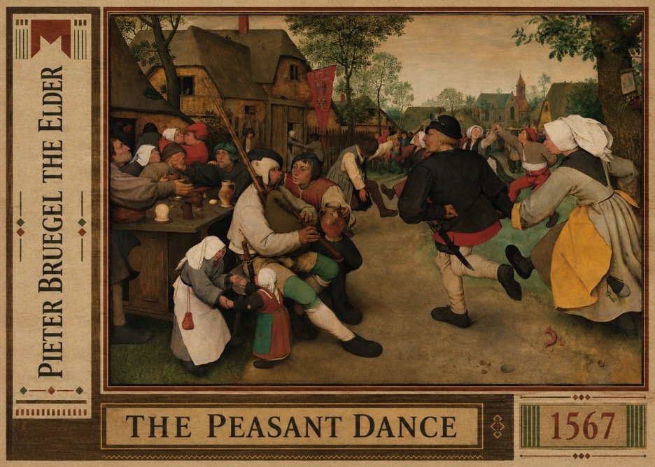 Pieter Bruegel The Peasant Dance II No2 - Poster