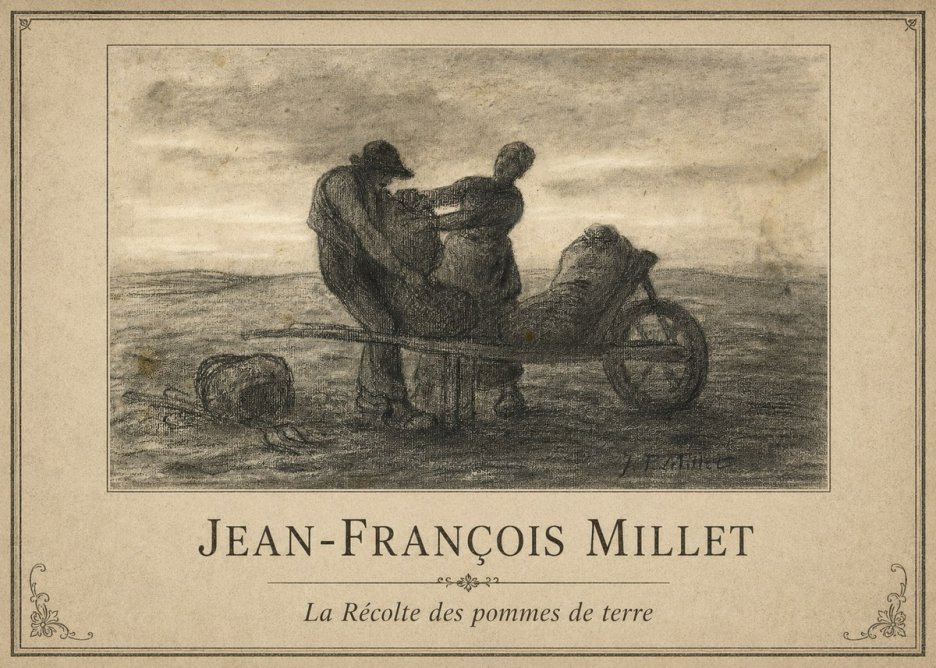 Jean-François Millet La Récolte Des Pommes De Terre No1 - Poster