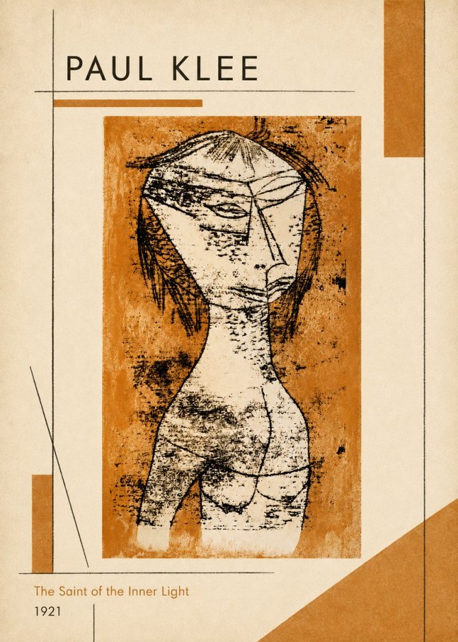 Paul Klee Die Heilige Vom Innern Licht No6 - Poster