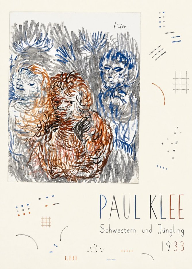 Paul Klee Schwestern Und Jüngling No5 - Poster