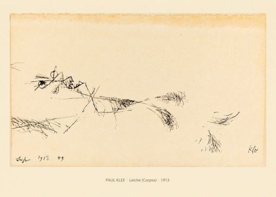 Paul Klee Leiche (Corpse) No6 - Poster