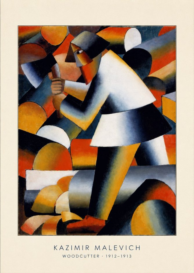 Kazimir Malevich Woodcutter No4 - Poster