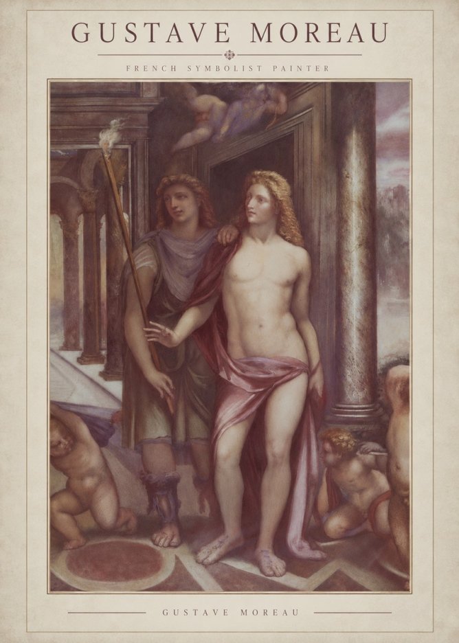 Gustave Moreau Youth No3 - Poster