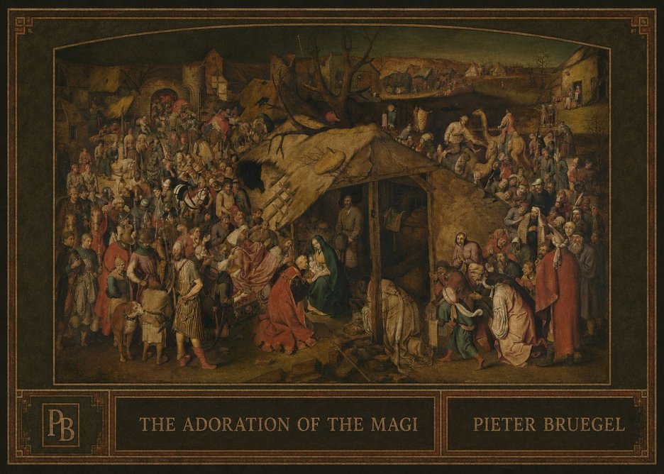 Pieter Bruegel The Adoration of the Magi No4 - Poster