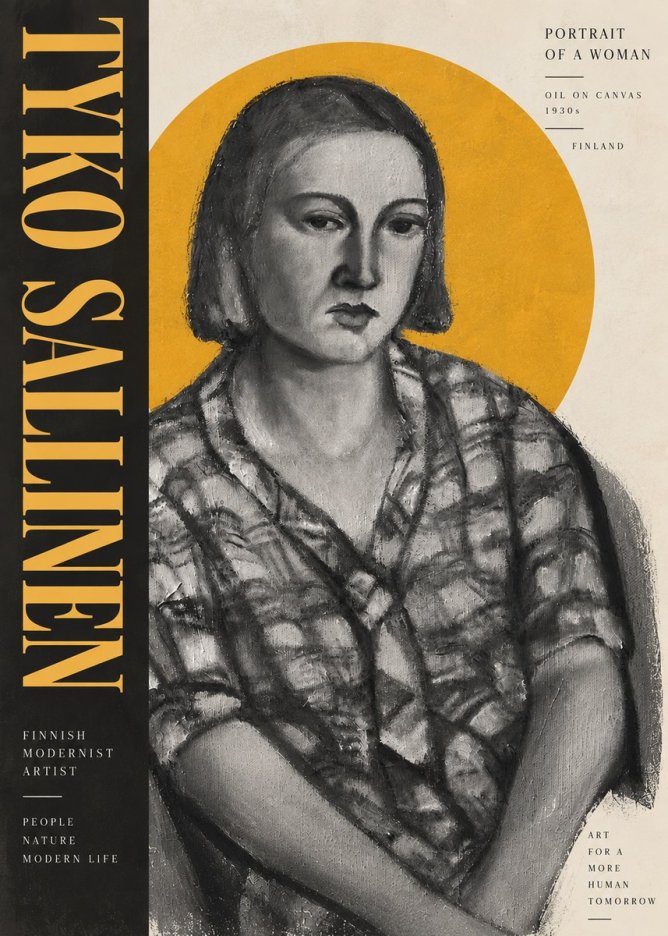 Tyko Sallinen Portrait of a Woman I No5 - Poster