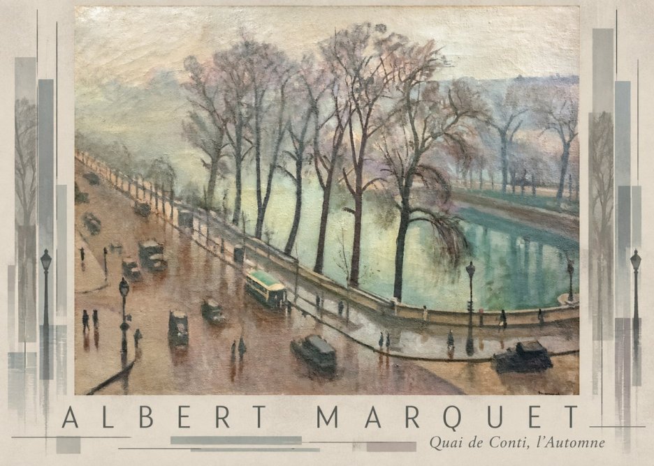 Albert Marquet Quai De Conti, L'automne No6 - Poster