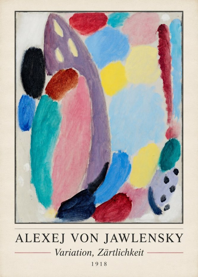 Alexej von Jawlensky Variation, Zärtlichkeit No3 - Poster