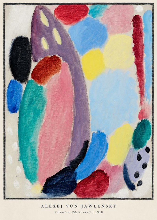 Alexej von Jawlensky Variation, Zärtlichkeit No5 - Poster