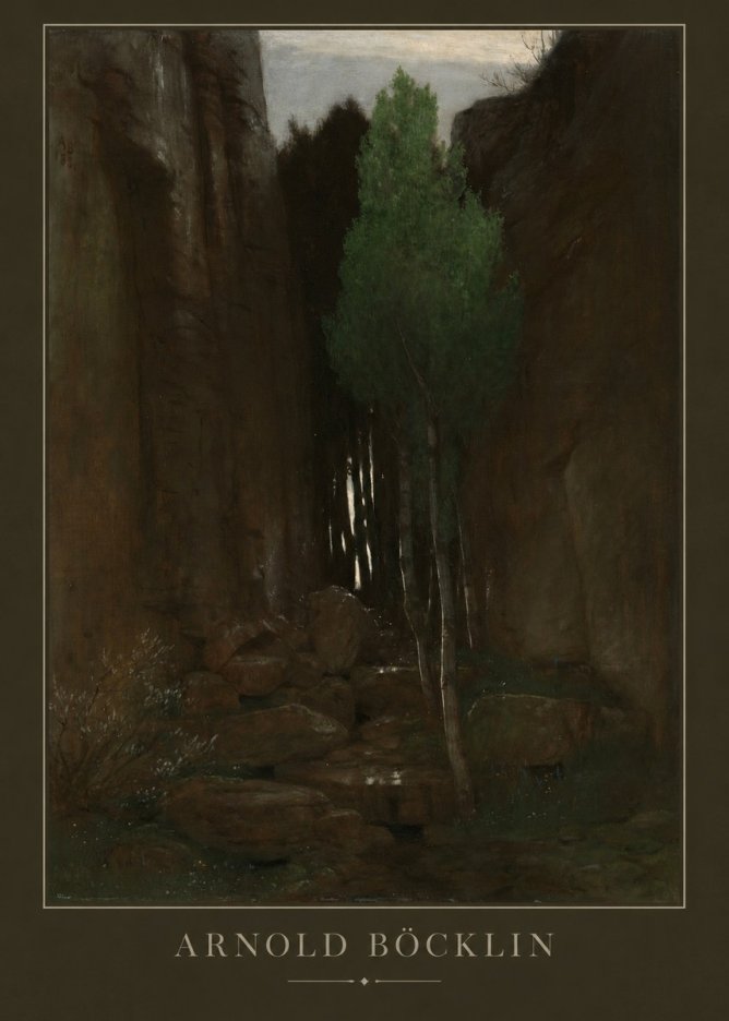 Arnold Böcklin Sacred Grove II No3 - Poster