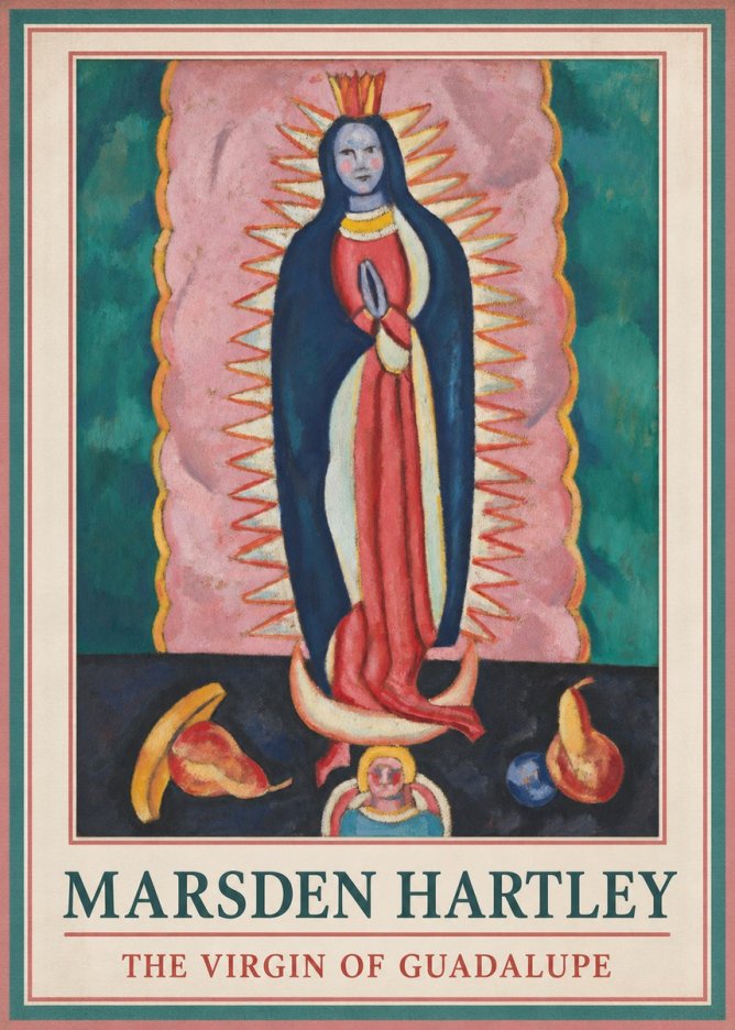 Marsden Hartley The Virgin of Guadalupe No5 - Poster