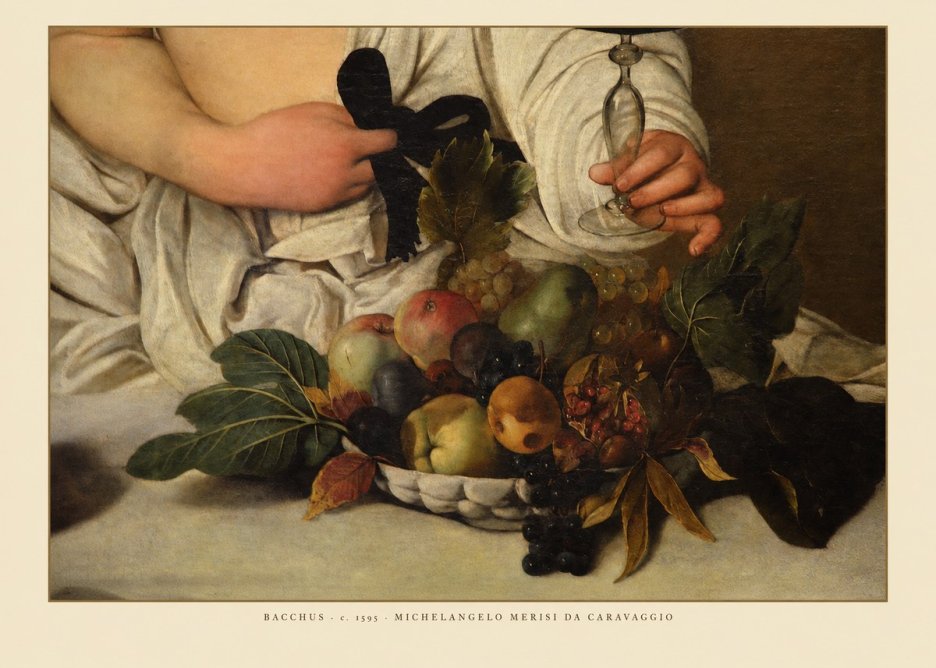 Michelangelo Merisi da Caravaggio Bacchus II No6 - Poster