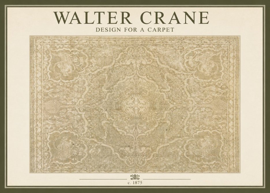 Walter Crane Design for a Carpet No2 - Poster