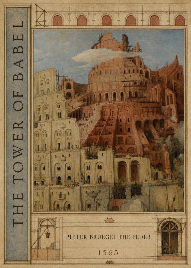 Pieter Bruegel The Tower of Babel XIII No3 - Poster
