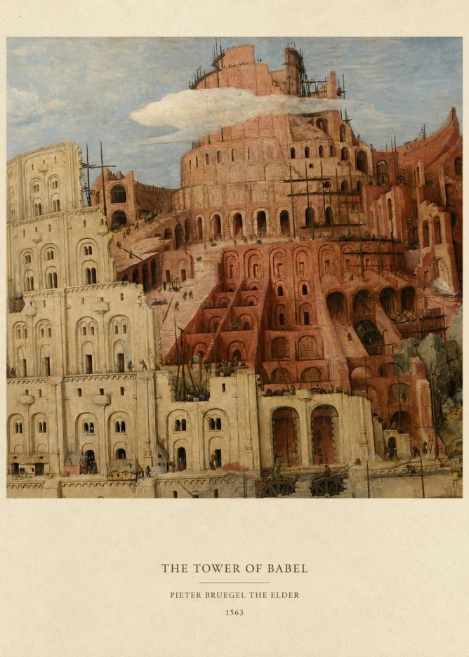 Pieter Bruegel The Tower of Babel XIII No6 - Poster