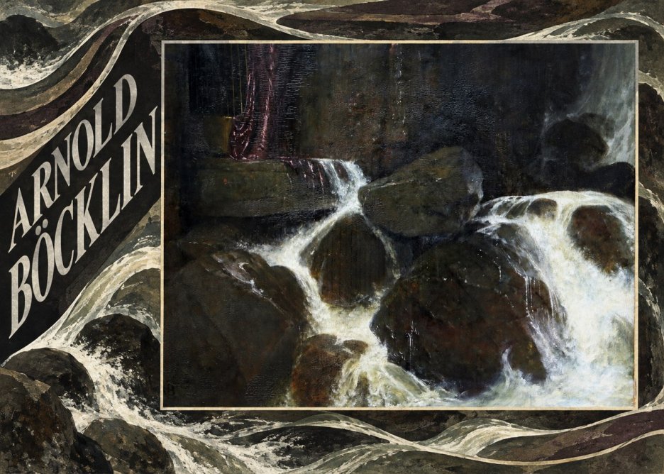 Arnold Böcklin The Nymph of the Waterfall No5 - Poster