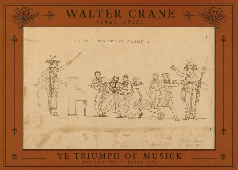 Walter Crane Ye Triumph of Musick No2 - Poster