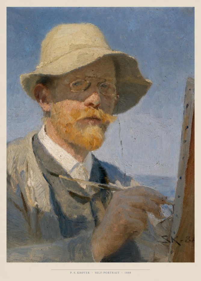 P.S. Krøyer Self-portrait III No6 - Poster