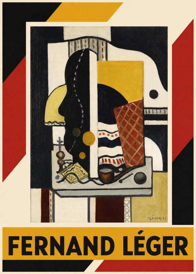 Fernand Léger Composition Au Profil No4 - Poster