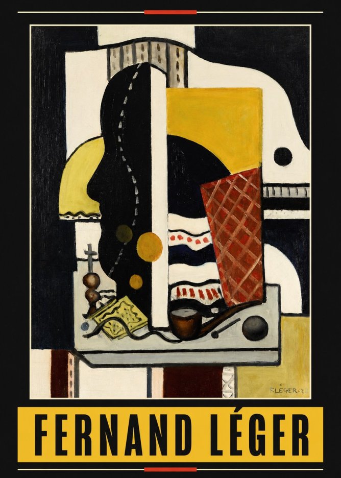 Fernand Léger Composition Au Profil No6 - Poster