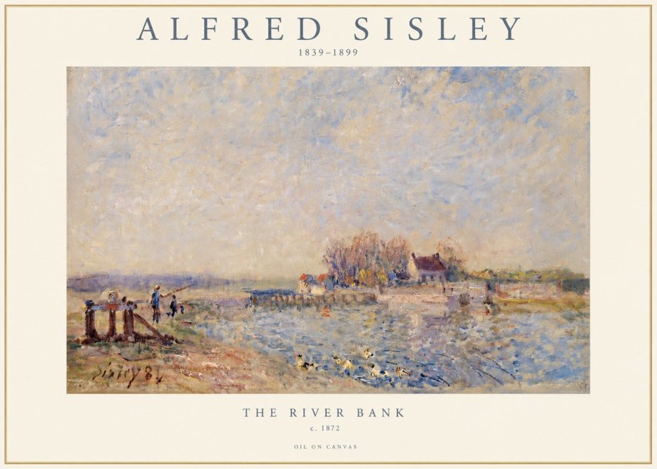 Sisley The River Bank I No3 - Poster