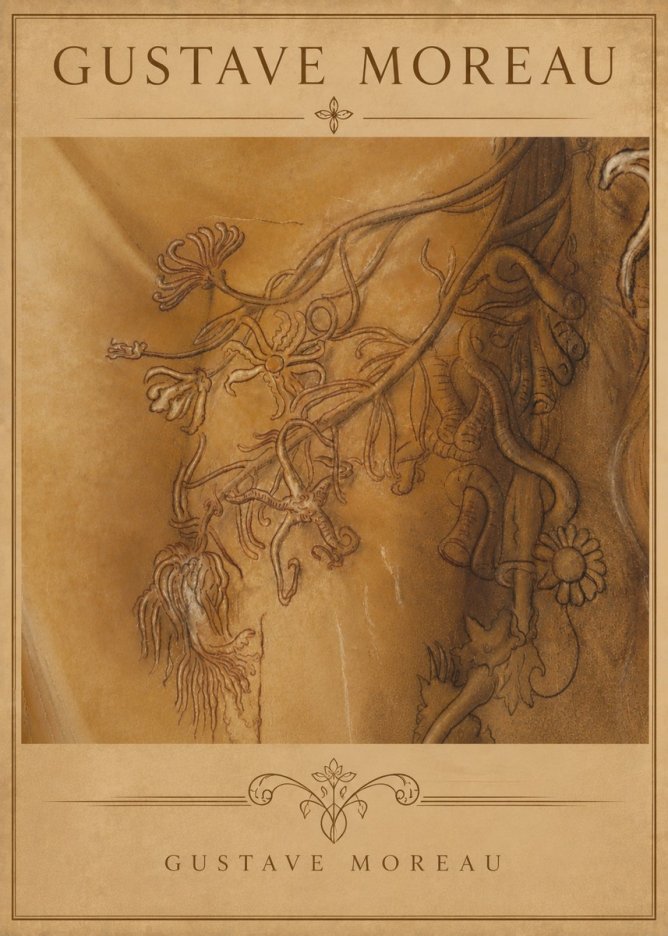 Gustave Moreau Organic Forms Study No6 - Poster