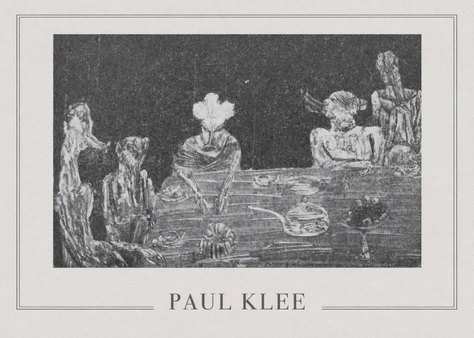 Paul Klee Die Mahlzeit No5 - Poster