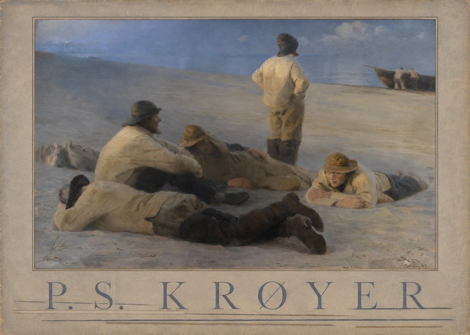 P.S. Krøyer Fishermen on Skagen Beach No4 - Poster
