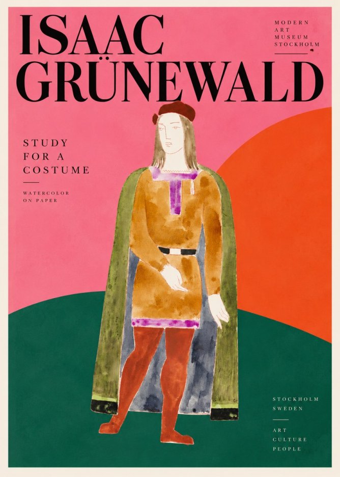 Isaac Grünewald Study for a Costume Design No3 - Poster