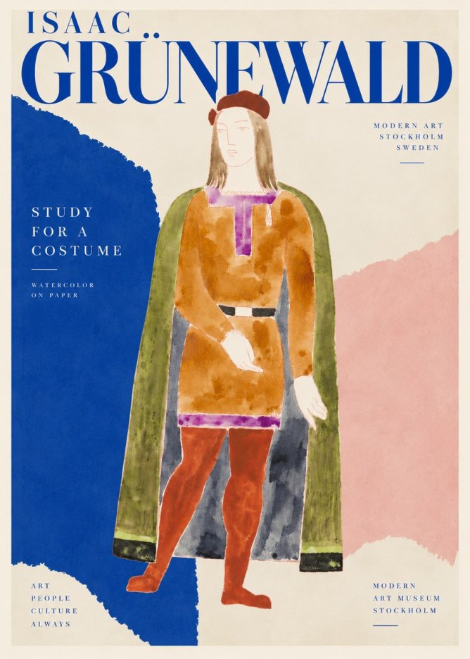 Isaac Grünewald Study for a Costume Design No4 - Poster
