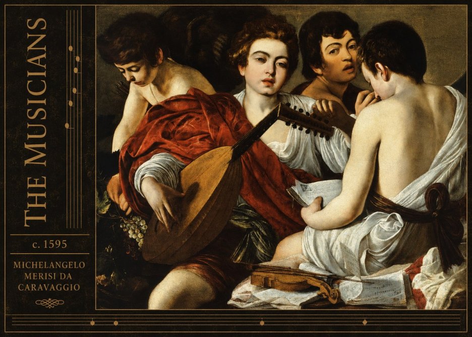 Michelangelo Merisi da Caravaggio The Musicians I No2 - Poster