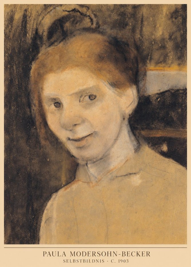 Paula Modersohn-Becker Selbstbildnis No6 - Poster