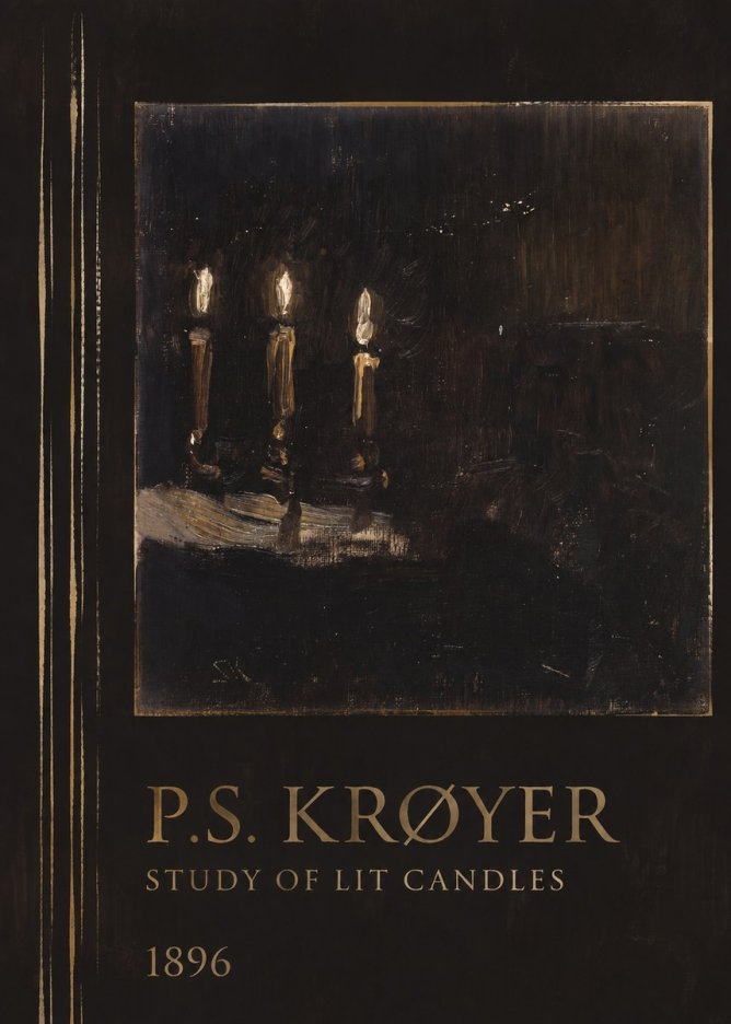 P.S. Krøyer Study of Lit Candles No2 - Poster